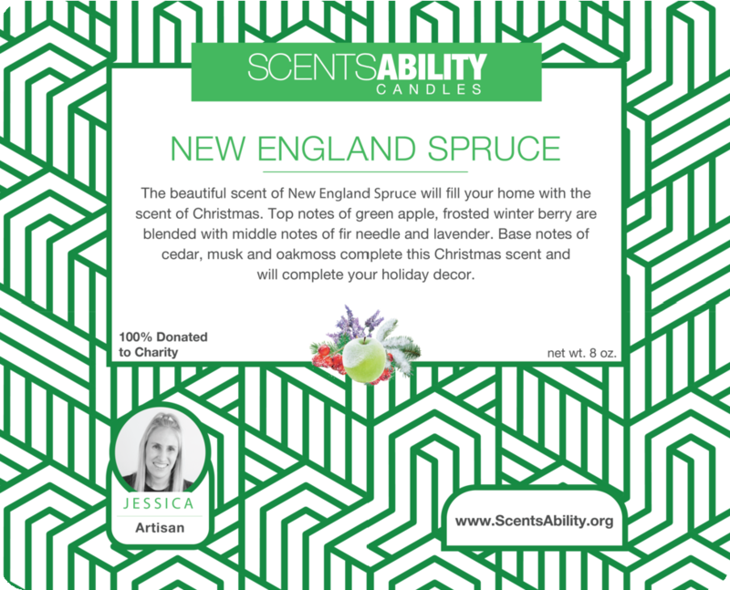 The New England Spruce candle